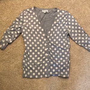 Grey dotted cardigan